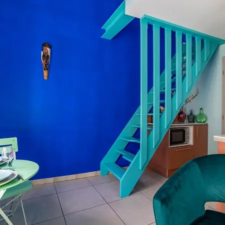 公寓 Le Reve Bleu Majorelle - Duplex Sur Les Toits - Nuit A 尼姆